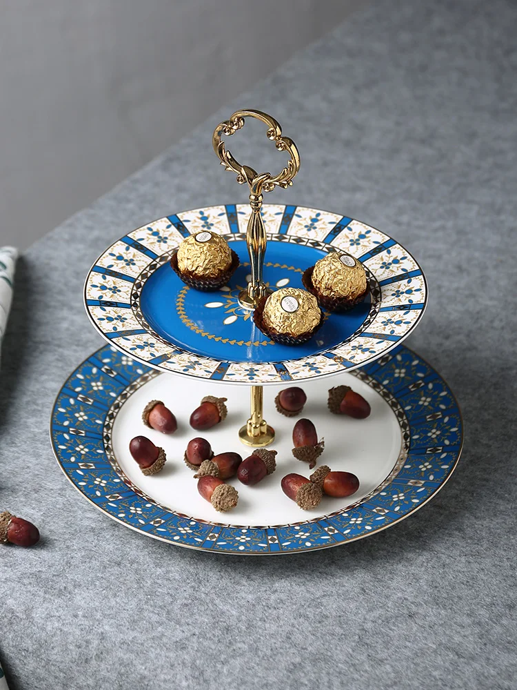 EECAMAIL Years Gilt Frame Creative Bone China Dessert Afternoon Tea And Dessert Ceramic Double Layer Cake Dish Fruit Plate
EECAMAIL Years Gilt Frame Creative Bone China Dessert Afternoon Tea And Dessert Ceramic Double Layer Cake Dish Fruit Plate
