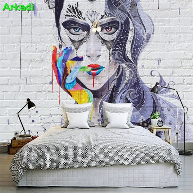 Custom 3D abstract graffiti watercolor beautiful brick wall wallpaper hair salon barber shop background mural any size
Custom 3D abstract graffiti watercolor beautiful brick wall wallpaper hair salon barber shop background mural any size