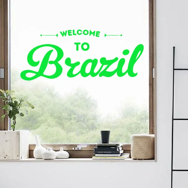 Welcome to Brazil Brasil Wall Sticker Fantastic Wall Art Decal Wall Quote Sticker Home Decor Fashionable Wedding Decor Removable
Welcome to Brazil Brasil Wall Sticker Fantastic Wall Art Decal Wall Quote Sticker Home Decor Fashionable Wedding Decor Removable