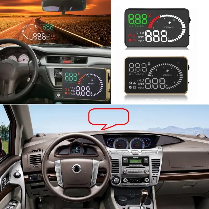 Car HUD Head Up Display For SsangYong Korando/Actyon/Kyron/Rexton 2010-2020 Car Head-up Display Digital Virsual Screen Projector
Car HUD Head Up Display For SsangYong Korando/Actyon/Kyron/Rexton 2010-2020 Car Head-up Display Digital Virsual Screen Projector