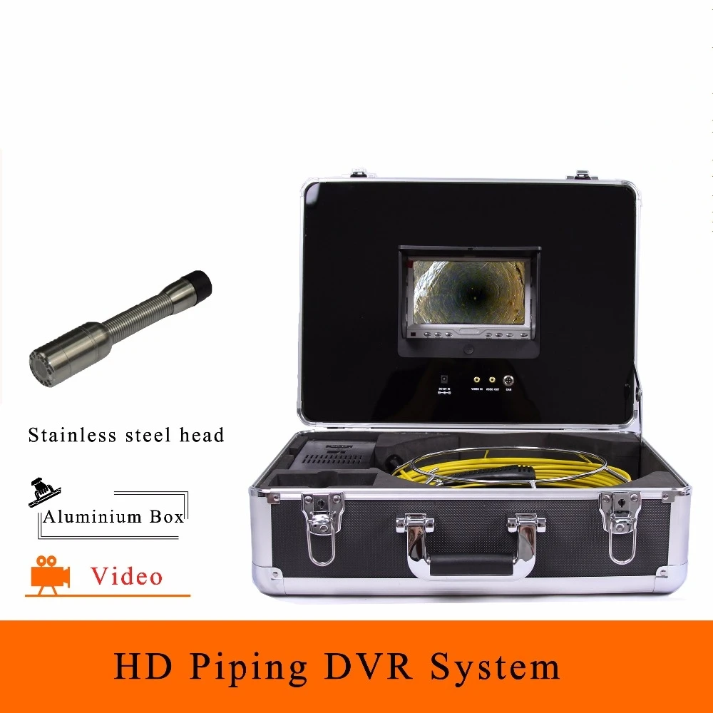 Камера для осмотра канализационной системы с кабелем 20/30/40/50 м DVR HD 1100TVL 7 дюймовый цветной дисплей эндоскоп CMOS Объектив
Камера для осмотра канализационной системы с кабелем 20/30/40/50 м DVR HD 1100TVL 7 дюймовый цветной дисплей эндоскоп CMOS Объектив