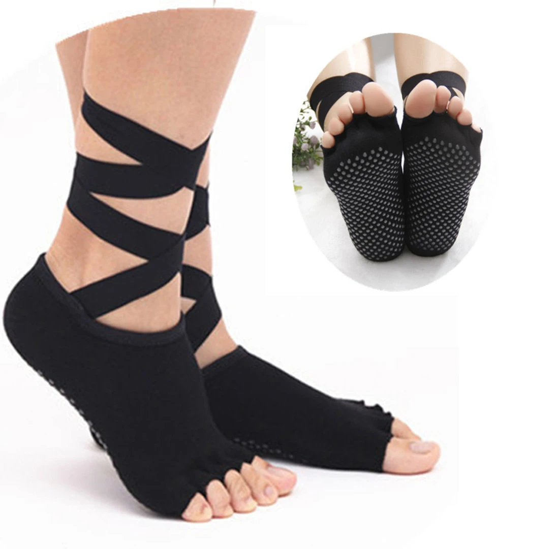 Women Yoga Socks Ladies Gym Yoga Sock Dancing pilates socks Anti-slip Five Toe Cotton Massage Sock With Ribbon
Women Yoga Socks Ladies Gym Yoga Sock Dancing pilates socks Anti-slip Five Toe Cotton Massage Sock With Ribbon