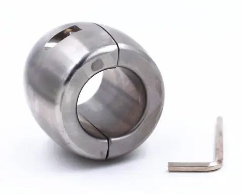 Scrotum Pendant Ball Stretchers Testis Weight penis Restraint  cock Lock Solid stainless steel Ring Drop shipping
