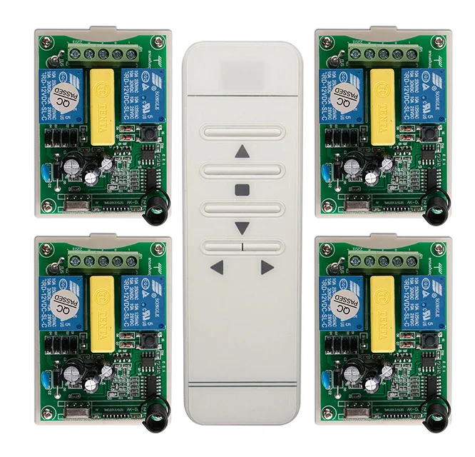 AC220V RF Wireless Remote Control switch System 4*Receiver+digital smart Transmitter shutters garage door projection screen
AC220V RF Wireless Remote Control switch System 4*Receiver+digital smart Transmitter shutters garage door projection screen
