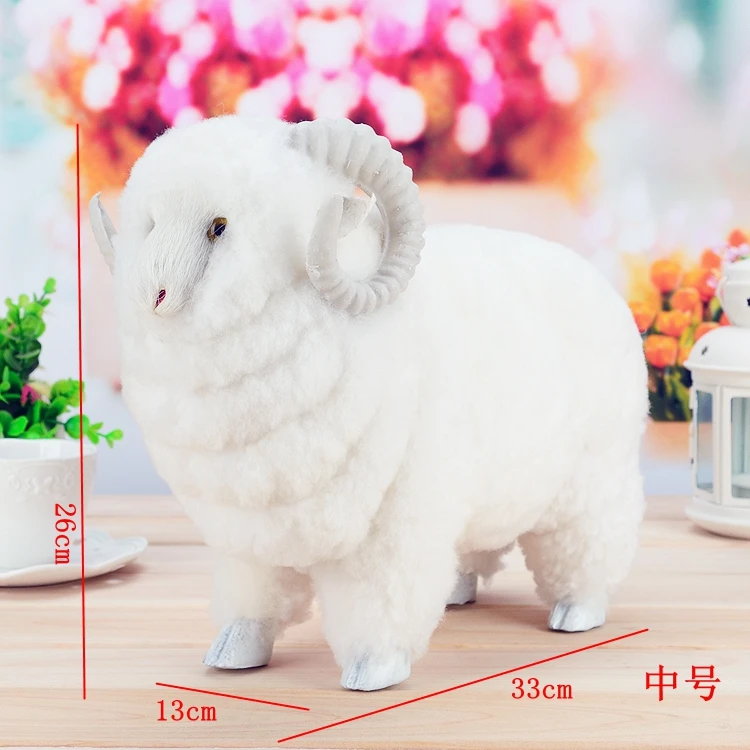 middle size simulation sheep toy plastic&fur white sheep doll gift about 33x16x23cm a48
middle size simulation sheep toy plastic&fur white sheep doll gift about 33x16x23cm a48