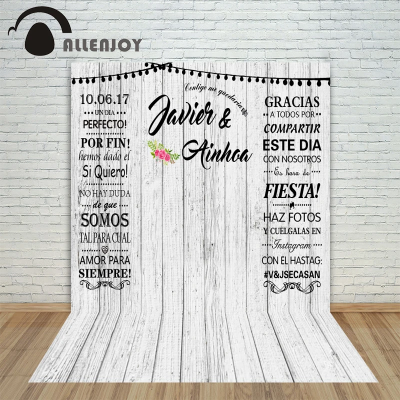 Allenjoy photography background Valentine Day White wood photocall wedding marriage personalize photo shoot backdrop photophone
Allenjoy photography background Valentine Day White wood photocall wedding marriage personalize photo shoot backdrop photophone
