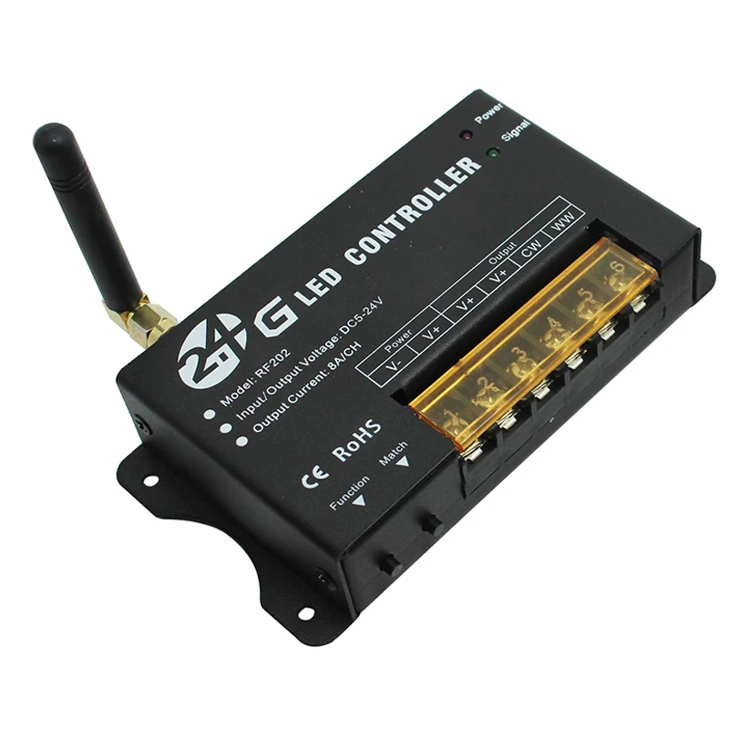 DC5V-24V 8A 2-канальный контроллер светодиодной ленты, диммер
DC5V-24V 8A 2-канальный контроллер светодиодной ленты, диммер