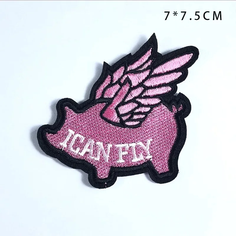 5 Pieces Pink Flying Pig i CAN FLY Iron on Patches for Clothes Scarf Funny Embroidered Applique DIY Animal Badge Patch Art
5 Pieces Pink Flying Pig i CAN FLY Iron on Patches for Clothes Scarf Funny Embroidered Applique DIY Animal Badge Patch Art