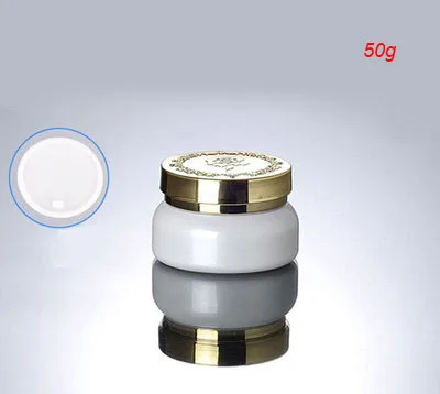 NEW 50pcs 50G white glass cream jar with gold lid , 50g white color cosmetic container ,glass cream jar 50g wholesale
NEW 50pcs 50G white glass cream jar with gold lid , 50g white color cosmetic container ,glass cream jar 50g wholesale
