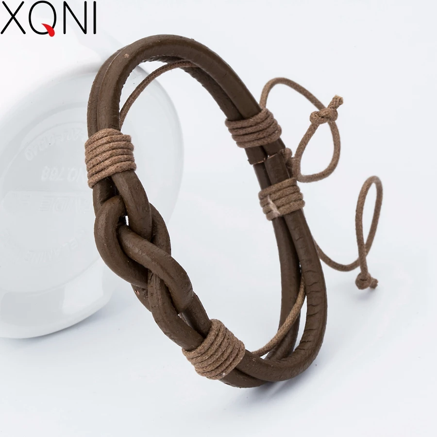 XQNI Hot Sale handmade braided male female Charm bracelet bangle cuff wrap simple unique twist leather bracelet women men gift
XQNI Hot Sale handmade braided male female Charm bracelet bangle cuff wrap simple unique twist leather bracelet women men gift