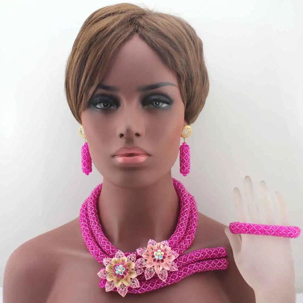 Luxury Hot Pink Bridal Jewelry Set African Beads Costume Jewelry Set African Fashion Jewelry Set for Women Free Shipping HD7956
Luxury Hot Pink Bridal Jewelry Set African Beads Costume Jewelry Set African Fashion Jewelry Set for Women Free Shipping HD7956