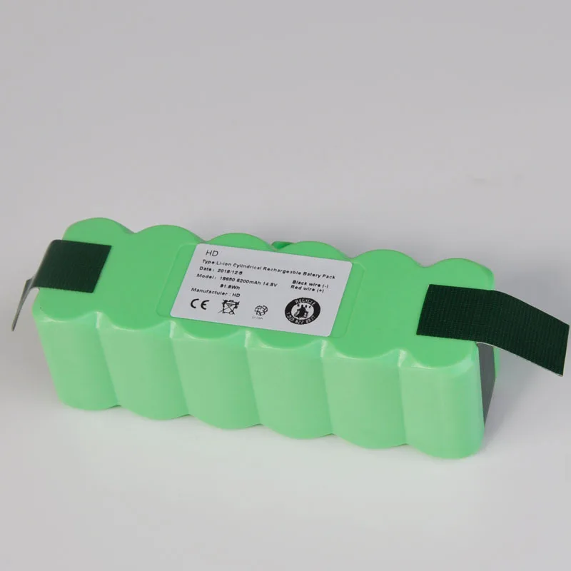 14.8V Li-ion Rechargeable Battery Cell Pack 6200mAh Vacuum Cleaner Sweeping Robot for Irobot Roomba 600 700 800 900 500 series
14.8V Li-ion Rechargeable Battery Cell Pack 6200mAh Vacuum Cleaner Sweeping Robot for Irobot Roomba 600 700 800 900 500 series