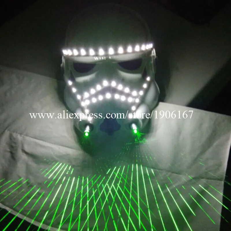Green Laser Led Luminous Mask Night Club Laser Show Illuminate Halloween Masquerade Laserman Party Masks Performance Dancewear
Green Laser Led Luminous Mask Night Club Laser Show Illuminate Halloween Masquerade Laserman Party Masks Performance Dancewear