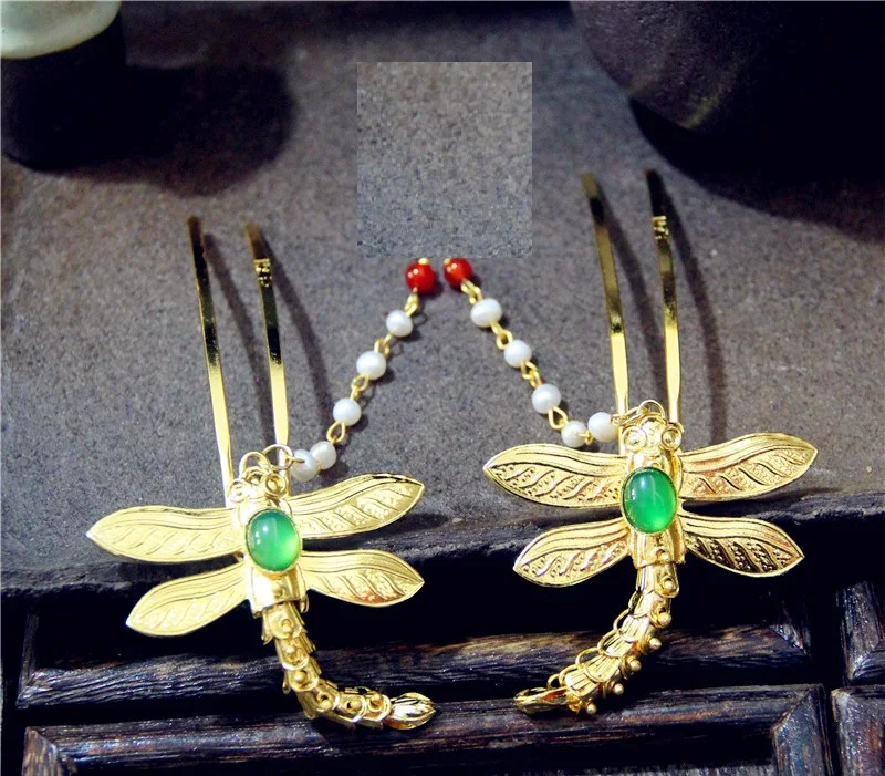 LYZ Little Dragonfly Hair Sticks Hand Carving Chinese Traditional Hair Jewelry Chinese Vintage Handmade Hair Accessory
LYZ Little Dragonfly Hair Sticks Hand Carving Chinese Traditional Hair Jewelry Chinese Vintage Handmade Hair Accessory
