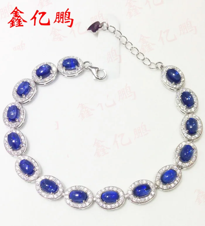 925 sterling silver with natural kyanite bracelet 4 x6 mm female beautiful colors Fashion accessories A birthday present
925 sterling silver with natural kyanite bracelet 4 x6 mm female beautiful colors Fashion accessories A birthday present