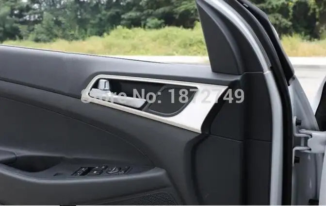 Stainless Steel Car Interior Door Handle Frame Sticker For Hyundai Tucson 2015 2016 refitting accessories
Stainless Steel Car Interior Door Handle Frame Sticker For Hyundai Tucson 2015 2016 refitting accessories