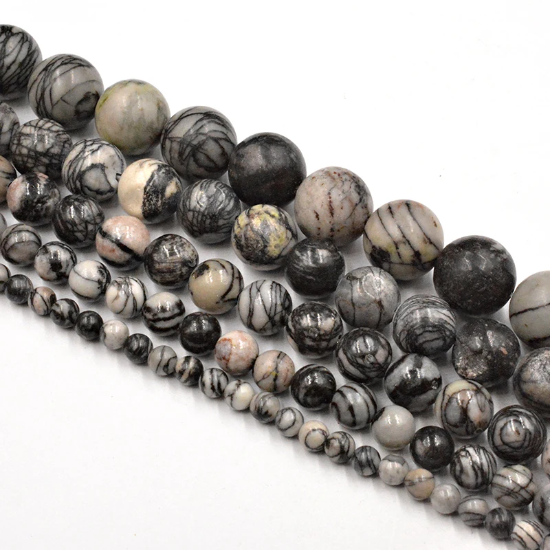 Natural Stone Network Zebra Stripes Round Beads Wholesale Loose Beads for Jewelry Making Accessorie 4-12mm DIY Free Shipping
Natural Stone Network Zebra Stripes Round Beads Wholesale Loose Beads for Jewelry Making Accessorie 4-12mm DIY Free Shipping