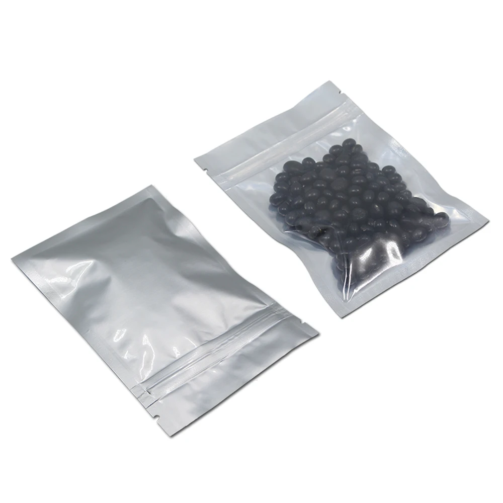 10*17.5cm Clear Pure Aluminum Foil Zipper Pack Pouch 100Pcs/ Lot For Food Heat Seal Transparent Mylar Valve Party Package Bags
10*17.5cm Clear Pure Aluminum Foil Zipper Pack Pouch 100Pcs/ Lot For Food Heat Seal Transparent Mylar Valve Party Package Bags