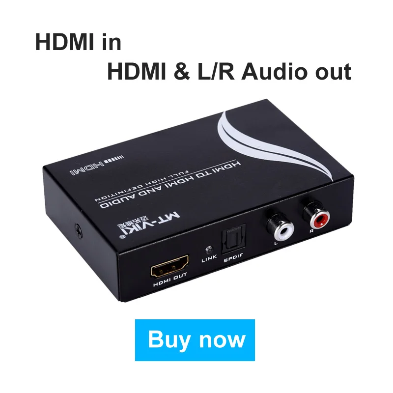 MT-VIKI HDMI Convert to Analog SPDIF Stereo L/R Audio Converter Decoder HDMI Audio Extractor MT-HA12
MT-VIKI HDMI Convert to Analog SPDIF Stereo L/R Audio Converter Decoder HDMI Audio Extractor MT-HA12