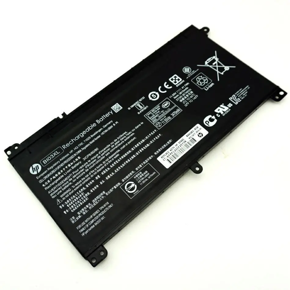 New genuine Battery for HP ProBook 11 G1 Stream 14-ax000 Pavilion X360 13-U BI03XL HSTNN-UB6W HSTNN-LB7P TPN-W118 843537-421
New genuine Battery for HP ProBook 11 G1 Stream 14-ax000 Pavilion X360 13-U BI03XL HSTNN-UB6W HSTNN-LB7P TPN-W118 843537-421