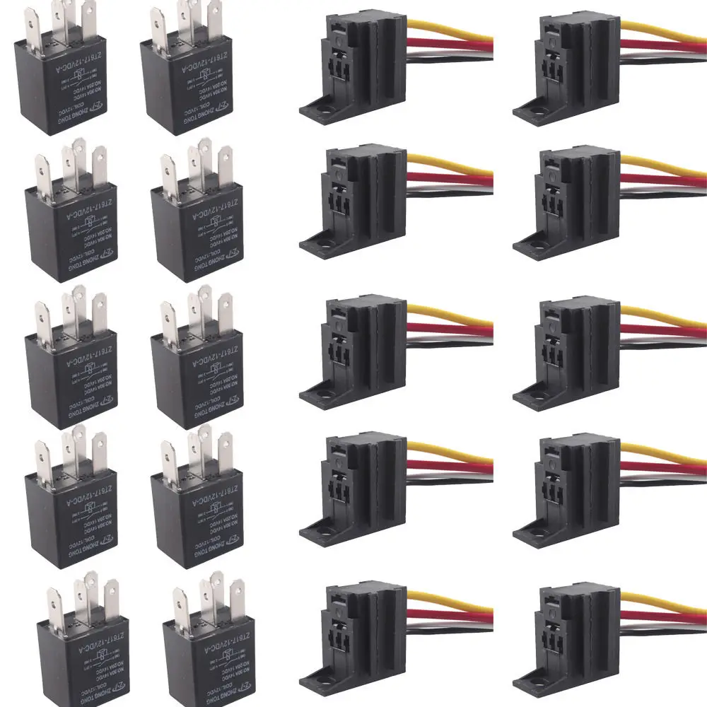EE support 10 X Car 30A AMP 12V Relay Kit SPST For Fan Fuel Pump Light Horn 4Pin 4 Wire
EE support 10 X Car 30A AMP 12V Relay Kit SPST For Fan Fuel Pump Light Horn 4Pin 4 Wire