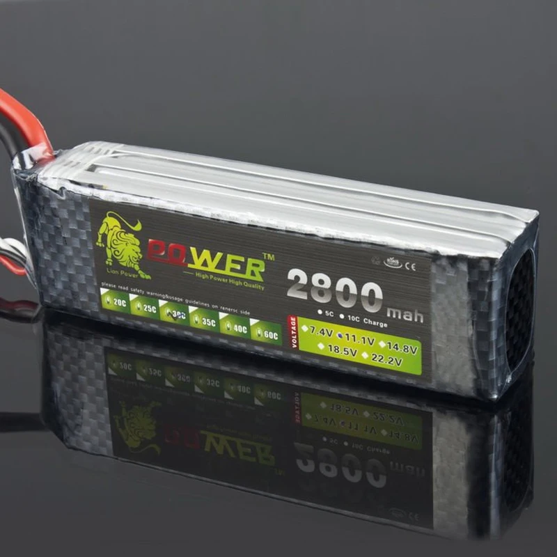 1pcs Lion Power Lipo Battery 11.1V 2800Mah 35C MAX 50C T Plug for RC Car Airplane Align TREX 450 Helicopter Part
1pcs Lion Power Lipo Battery 11.1V 2800Mah 35C MAX 50C T Plug for RC Car Airplane Align TREX 450 Helicopter Part