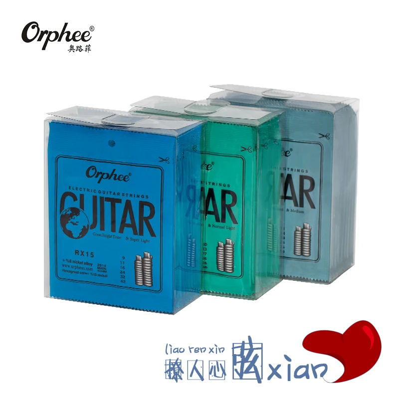 20 Sets of Orphee RX15/17/19 Electric Guitar Strings Hexagonal Carbon Steel 10% Nicketl Alloy 1st-6th Strings Wholesales
20 Sets of Orphee RX15/17/19 Electric Guitar Strings Hexagonal Carbon Steel 10% Nicketl Alloy 1st-6th Strings Wholesales