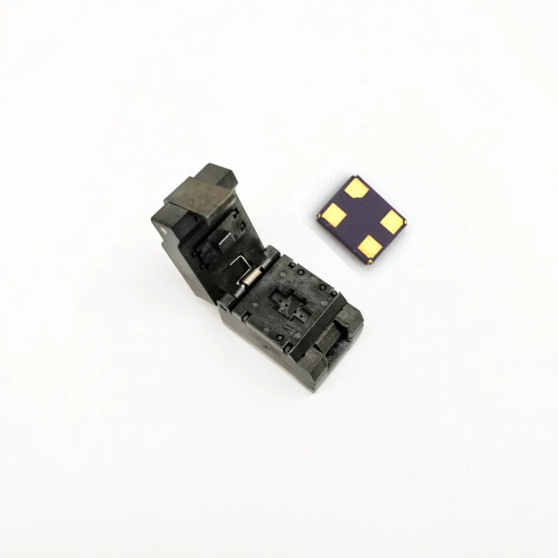 New arrival 3225 crystal oscillator test socket 4pins with pin pitch 2.1mm burn in test socket Clamshell adapter Drop shopping
New arrival 3225 crystal oscillator test socket 4pins with pin pitch 2.1mm burn in test socket Clamshell adapter Drop shopping