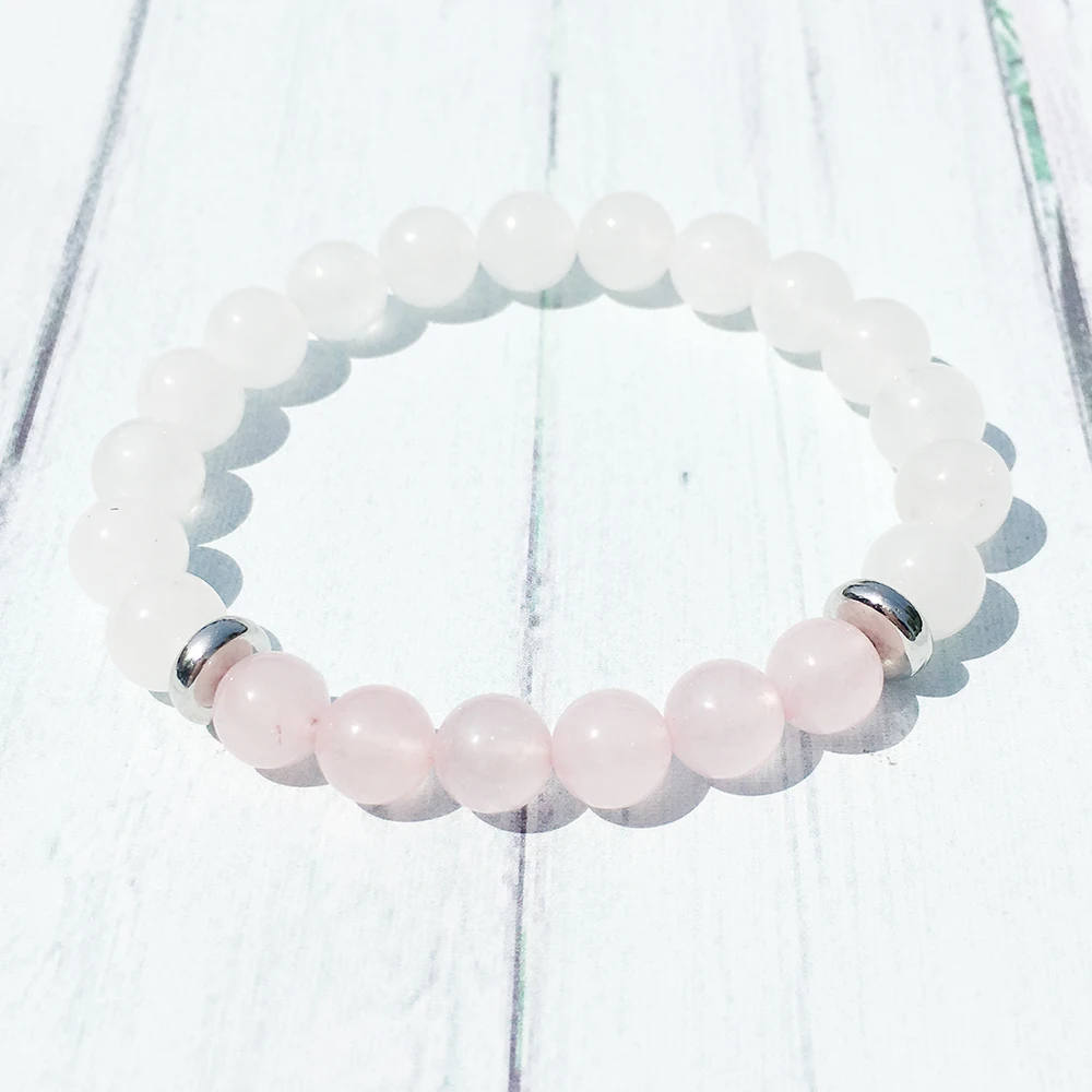 MG0382 Fashion Design Crystals Bracelet for Women Natural Rose Crystal Snow Quartz Bracelet Negative Balance Energy Jewelry
MG0382 Fashion Design Crystals Bracelet for Women Natural Rose Crystal Snow Quartz Bracelet Negative Balance Energy Jewelry