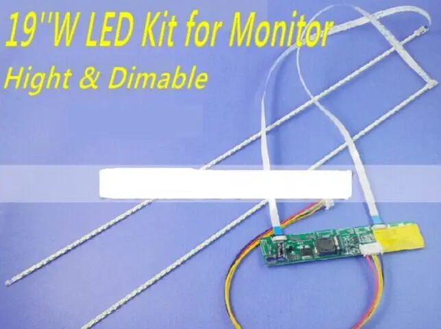 Free shipping 19 inch wide Dimable LED Backlight Lamps Update kit For LCD Monitor1 LED Strips
Free shipping 19 inch wide Dimable LED Backlight Lamps Update kit For LCD Monitor1 LED Strips