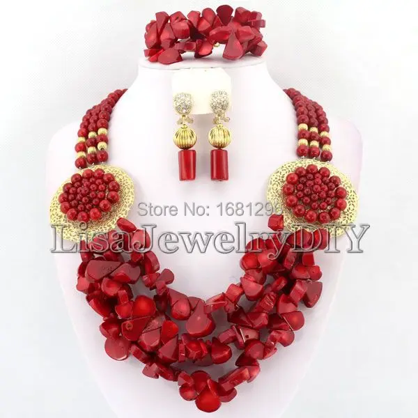 Splendid African Coral Beads Jewelry Sets Nigerian Wedding African Bridal Jewelry Sets HD0810
Splendid African Coral Beads Jewelry Sets Nigerian Wedding African Bridal Jewelry Sets HD0810