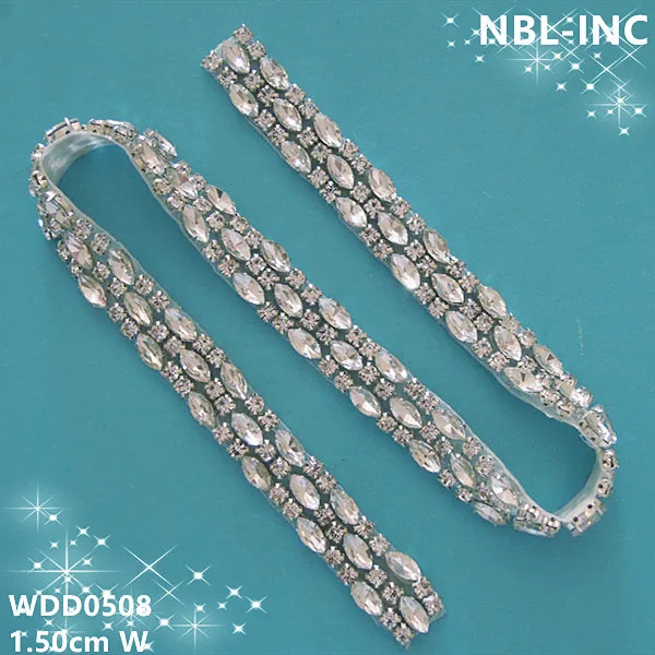 (10 YARDS)Wholesale handmade beaded sewing silver rhinestone applique trim iron on for wedding dress sash WDD0508
(10 YARDS)Wholesale handmade beaded sewing silver rhinestone applique trim iron on for wedding dress sash WDD0508