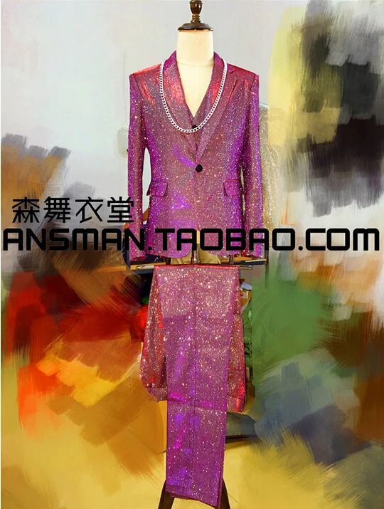 New fashion Male Spring Sequins Slim Suits Wedding Prom Wear Nightclub Singer Dancer Performance clubwear Clothing Se
New fashion Male Spring Sequins Slim Suits Wedding Prom Wear Nightclub Singer Dancer Performance clubwear Clothing Se