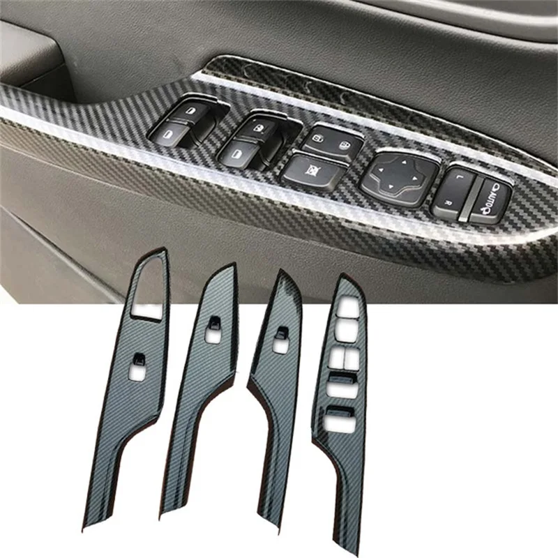 For Hyundai KONA Kauai Encino 2018 2019 Car Door Window Lift Button Switch Panel Cover ABS Carbon Fiber Car Styling Accessories
For Hyundai KONA Kauai Encino 2018 2019 Car Door Window Lift Button Switch Panel Cover ABS Carbon Fiber Car Styling Accessories