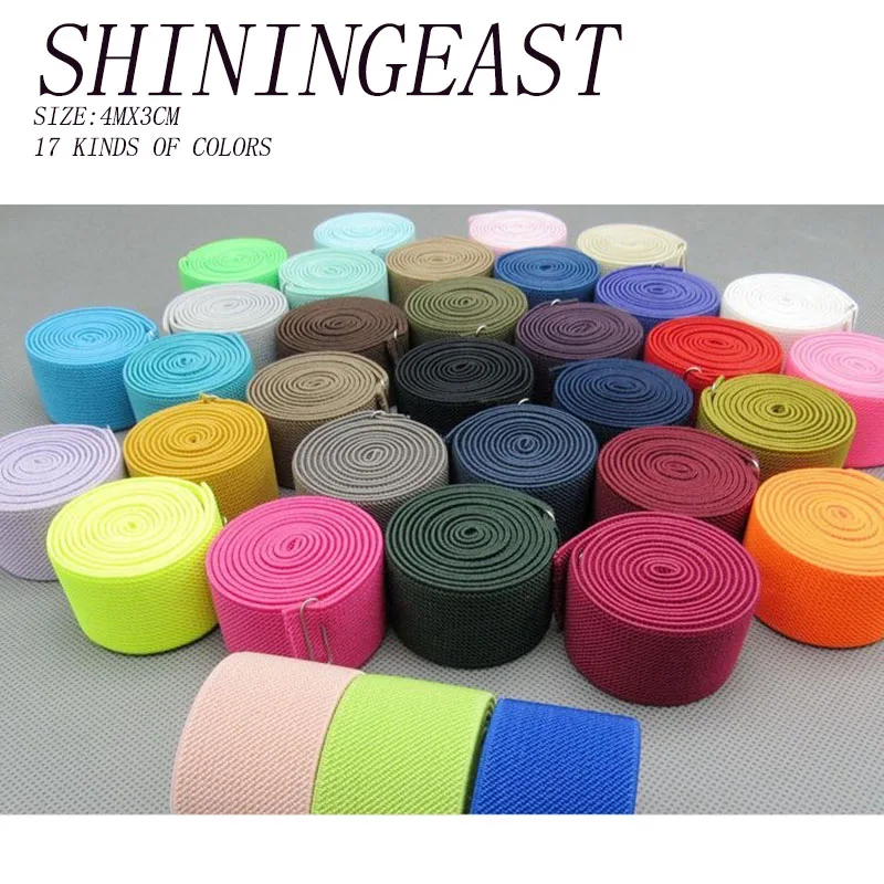 4m/lot 3cm wide elastic band thick double twill elastic string elastical flat rope for trousers waist diy sewing accessories1733
4m/lot 3cm wide elastic band thick double twill elastic string elastical flat rope for trousers waist diy sewing accessories1733