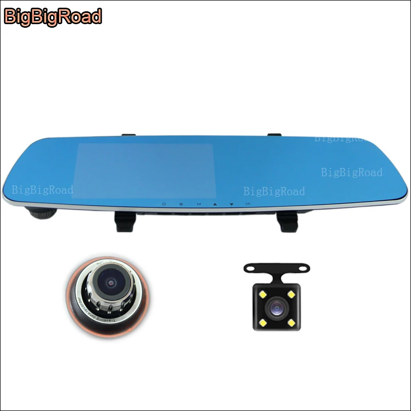 BigBigRoad For Subaru XV Forester Impreza Outback Tribeca Car DVR Blue Screen Rearview Mirror Video Recorder Dual Lens Dash Cam
BigBigRoad For Subaru XV Forester Impreza Outback Tribeca Car DVR Blue Screen Rearview Mirror Video Recorder Dual Lens Dash Cam