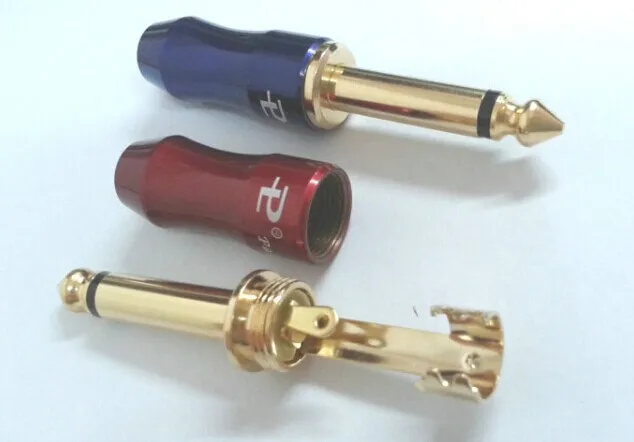 Free shipping 20pcs GOLD PLATED 6.3mm 1/4" MONO JACK PLUG connector for soldering
Free shipping 20pcs GOLD PLATED 6.3mm 1/4" MONO JACK PLUG connector for soldering