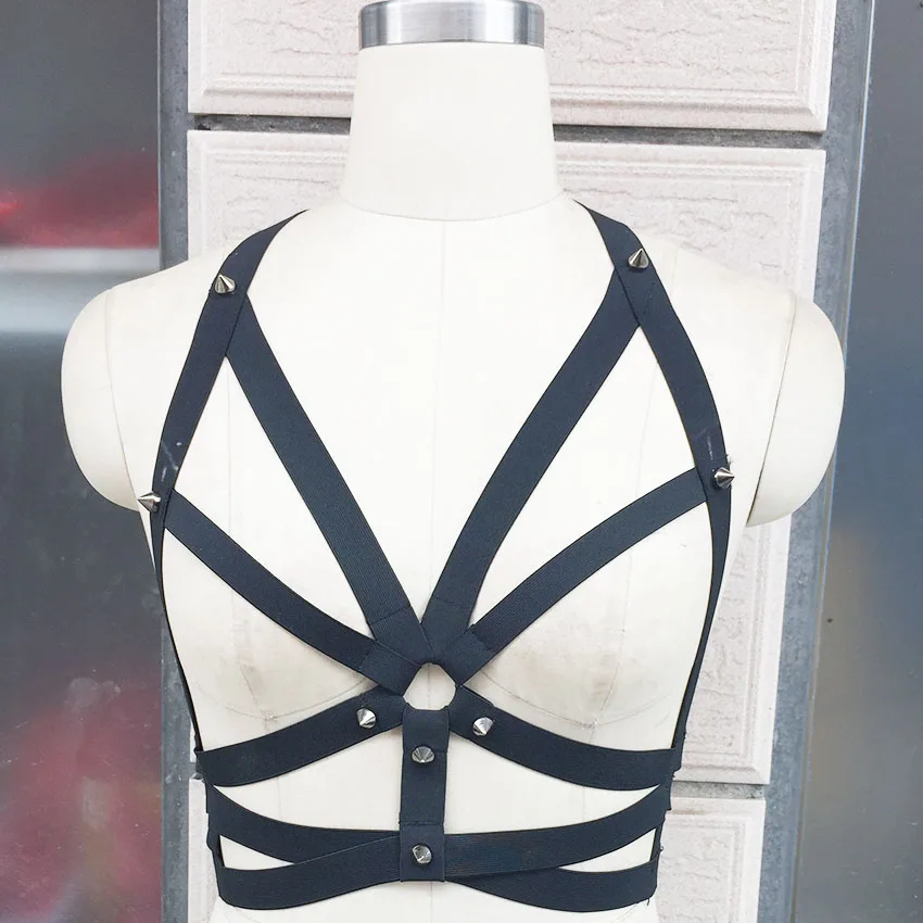 women black body Harness cage bra Gothic Harajuku sexy lingerie Handmade body harness cage bra
women black body Harness cage bra Gothic Harajuku sexy lingerie Handmade body harness cage bra