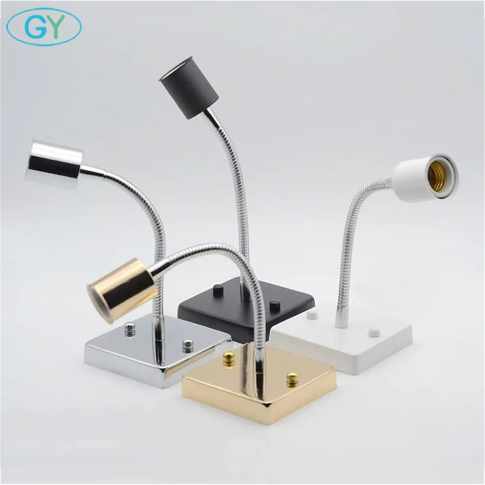 Universal 360 Degree E27 Lamp Holder ceramic screw socket Lamp Base aluminum hose goose neck square base light parts accessory
Universal 360 Degree E27 Lamp Holder ceramic screw socket Lamp Base aluminum hose goose neck square base light parts accessory