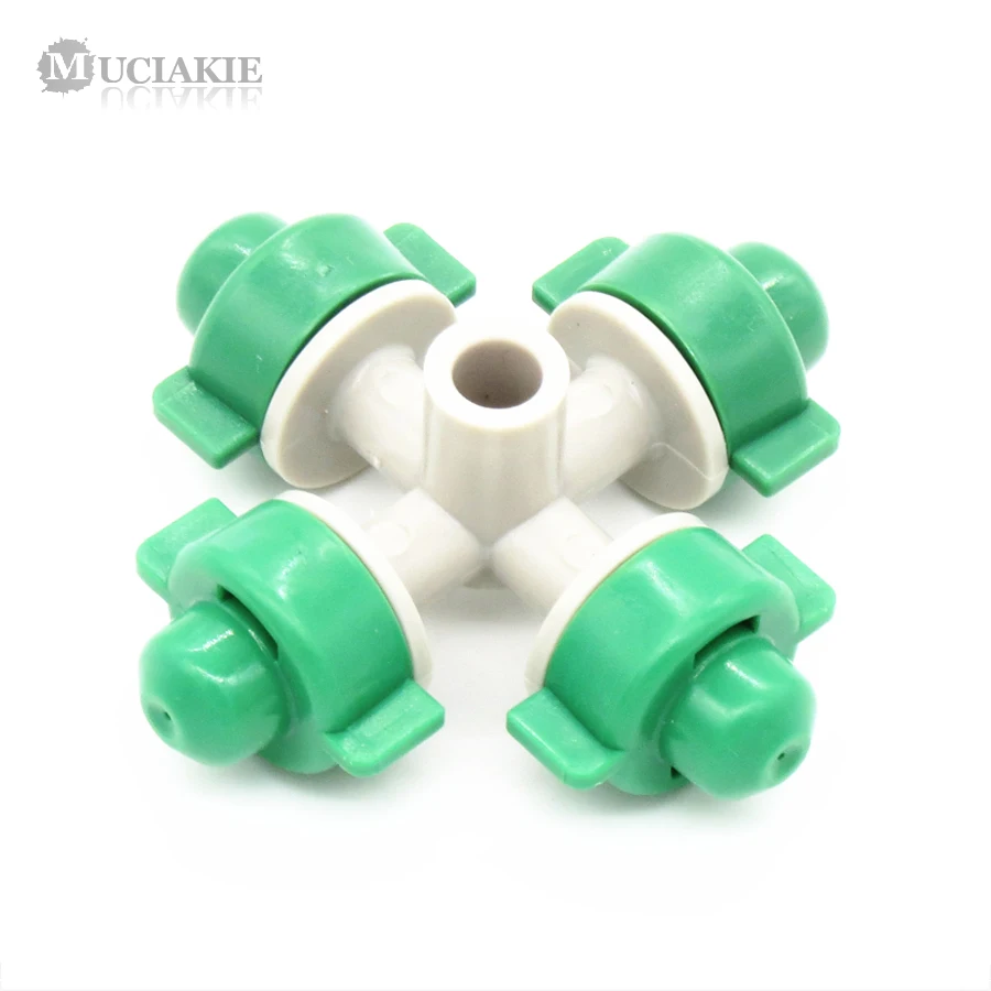 100PCS 6mm Sprinklers Greenhouse Hanging Mist Sprayer Adajustable Green Cross Misting Nozzle Micro Sprinkling Spray Irrigation
100PCS 6mm Sprinklers Greenhouse Hanging Mist Sprayer Adajustable Green Cross Misting Nozzle Micro Sprinkling Spray Irrigation
