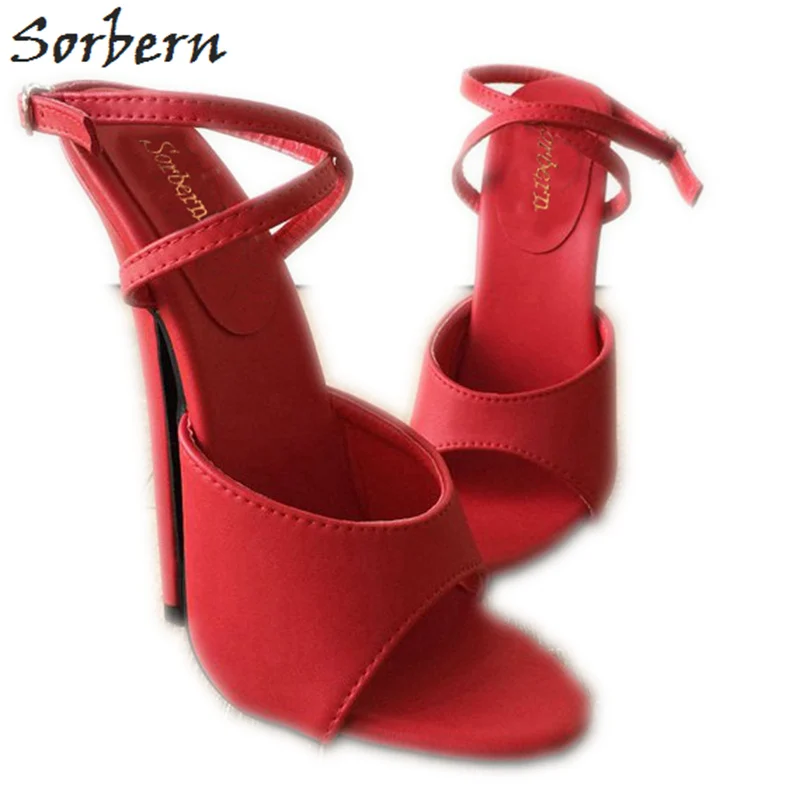 Sorbern Matte Red Ankle Strap Slingback Open Toe High Heels Ladies Sandals 18Cm Heeled Ankle Strap Heels Stiletto Sandals Summer
Sorbern Matte Red Ankle Strap Slingback Open Toe High Heels Ladies Sandals 18Cm Heeled Ankle Strap Heels Stiletto Sandals Summer