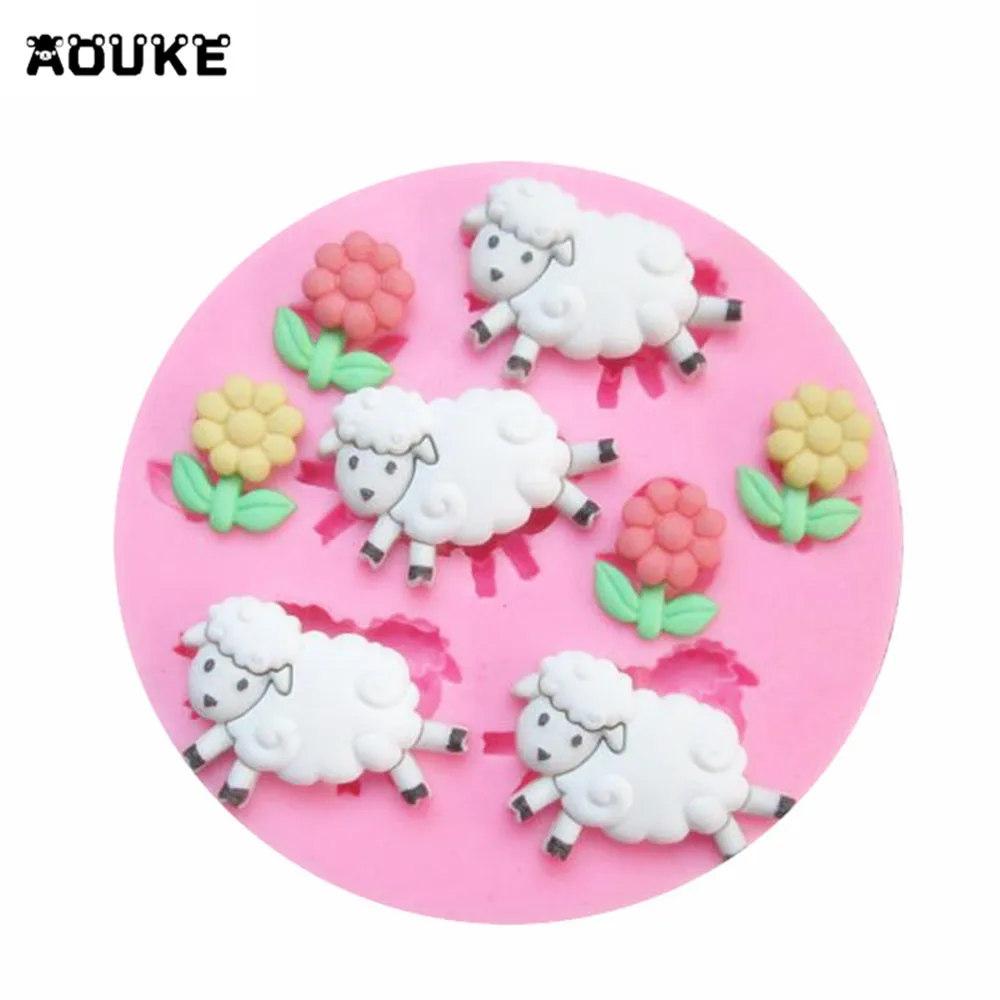 Sheep Flowers Shape Fondant Cake Silicone Mold Pastry Biscuits Mould Candy Chocolate Molds Cake Decoration DIY Baking Tools E010
Sheep Flowers Shape Fondant Cake Silicone Mold Pastry Biscuits Mould Candy Chocolate Molds Cake Decoration DIY Baking Tools E010