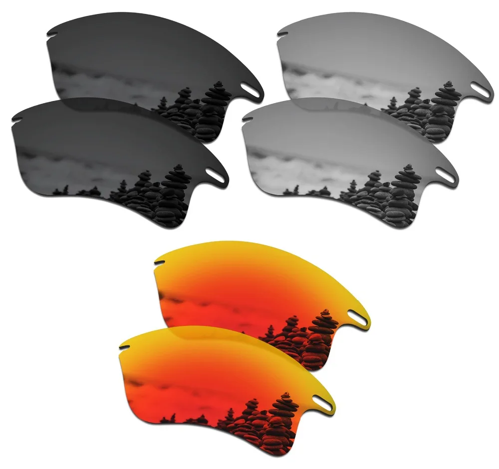 3 пары поляризованных солнцезащитных очков SmartVLT, Сменные линзы для Oakley Fast Jacket XL Stealth, черный, серебристый, Титановый и огненно-красный
3 пары поляризованных солнцезащитных очков SmartVLT, Сменные линзы для Oakley Fast Jacket XL Stealth, черный, серебристый, Титановый и огненно-красный