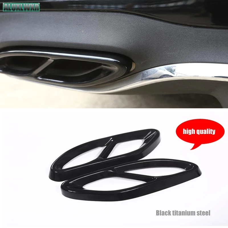 Black Stainless Steel Dual Exhaust End Tip Pipe Trim fit For Mercedes Benz C Class W205 C200 C220d C250 C250d 2015 2016 2017
Black Stainless Steel Dual Exhaust End Tip Pipe Trim fit For Mercedes Benz C Class W205 C200 C220d C250 C250d 2015 2016 2017