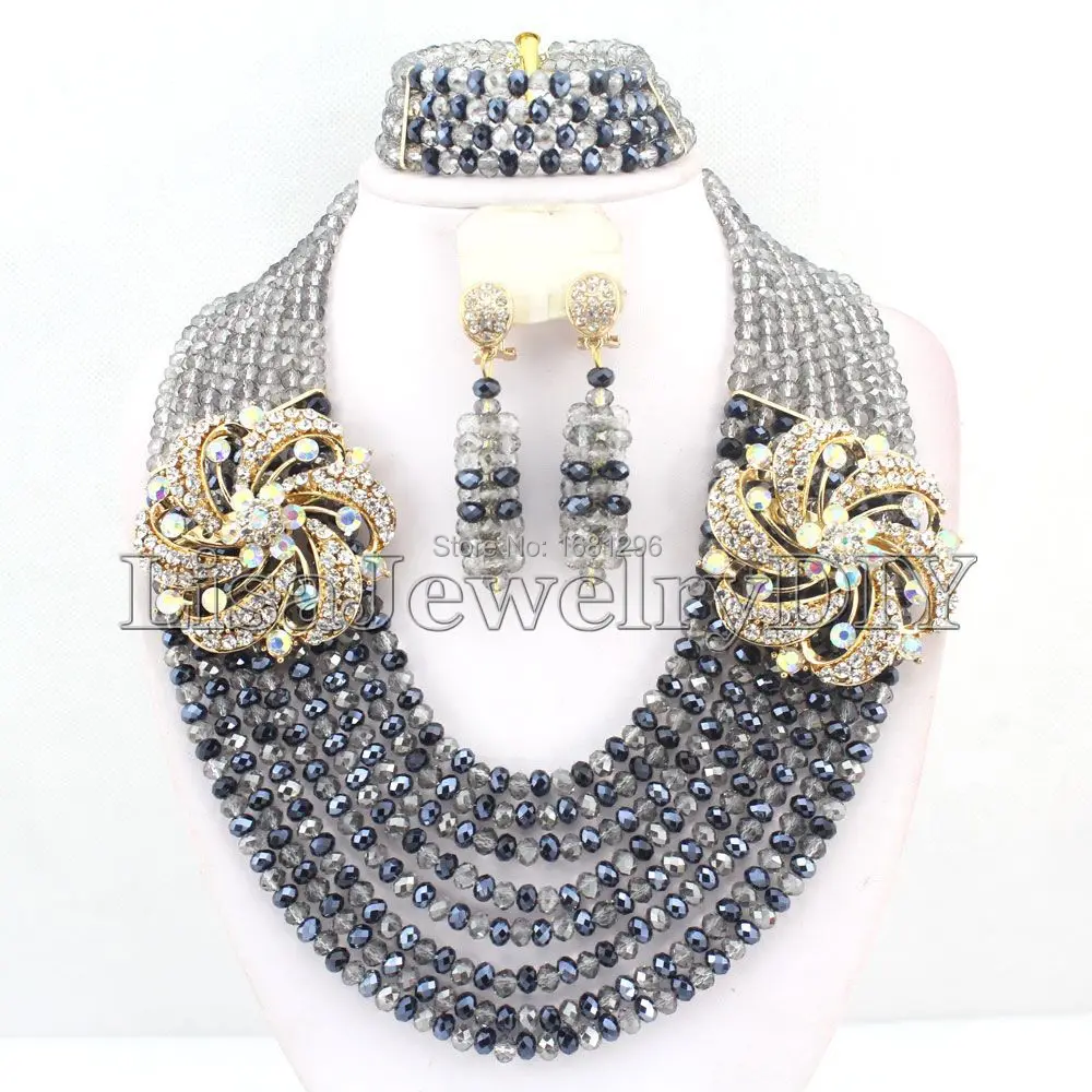 African Party Crystal Beads Jewelry Sets African Bridal Wedding Beads Jewelry Sets HD0797
African Party Crystal Beads Jewelry Sets African Bridal Wedding Beads Jewelry Sets HD0797