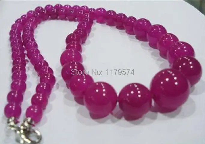 Hot Fashion and charming 6-14mm Brazilian Rose Chalcedony Necklace Fashion Jewelry Making Design Christmas gifts 18'' AAA Q0740
Hot Fashion and charming 6-14mm Brazilian Rose Chalcedony Necklace Fashion Jewelry Making Design Christmas gifts 18'' AAA Q0740