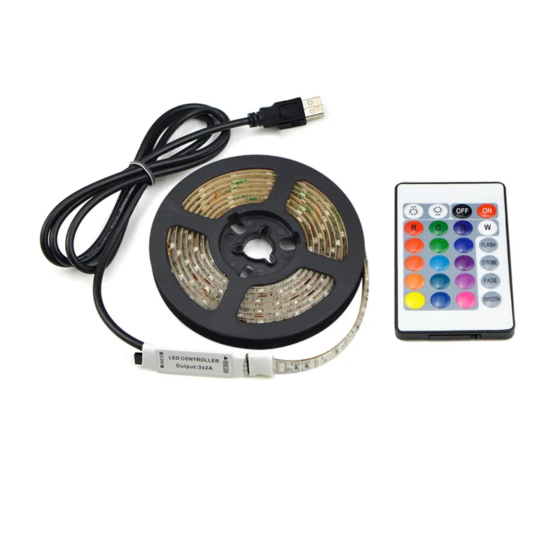 USB RGB LED Strip Light Bicycle TV Strip 3528/2835 SMD 5V 1m 2m 3m 4m 5m Remote Control Desk Decor Computer Background Lighting
USB RGB LED Strip Light Bicycle TV Strip 3528/2835 SMD 5V 1m 2m 3m 4m 5m Remote Control Desk Decor Computer Background Lighting
