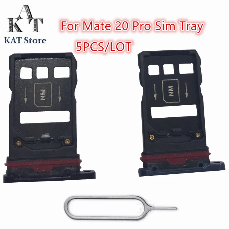 5Pcs Sim Tray For Huawei Mate 20 Pro Micro SIM Card Tray Slot Holder SIM Slot With Eject Pin Needle Tool Repair Parts
5Pcs Sim Tray For Huawei Mate 20 Pro Micro SIM Card Tray Slot Holder SIM Slot With Eject Pin Needle Tool Repair Parts