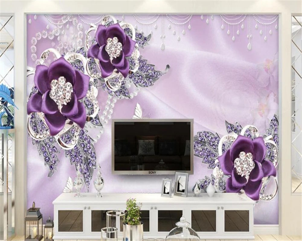 Beibehang Custom Wallpaper Silk Purple Flower 3d 3d Living Room Bedroom Sofa TV Background 3d wallpaper for walls mural photo
Beibehang Custom Wallpaper Silk Purple Flower 3d 3d Living Room Bedroom Sofa TV Background 3d wallpaper for walls mural photo