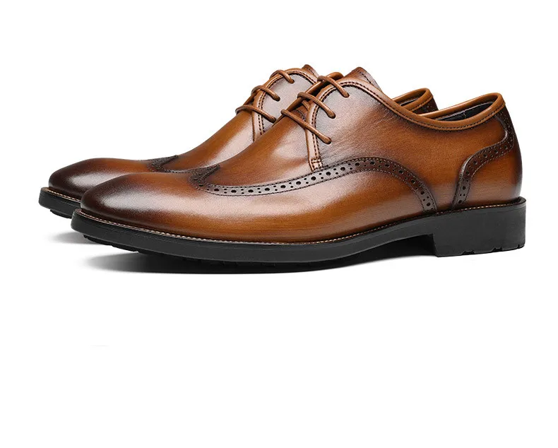 Fashion Brown / Black Oxfords Mens Business Shoes Genuine Leather Wedding Formal Dress Shoes Male Social Shoes
Fashion Brown / Black Oxfords Mens Business Shoes Genuine Leather Wedding Formal Dress Shoes Male Social Shoes